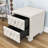 Nightstands, Traditional Narrow Nightstand with 2 Drawers-1754256904