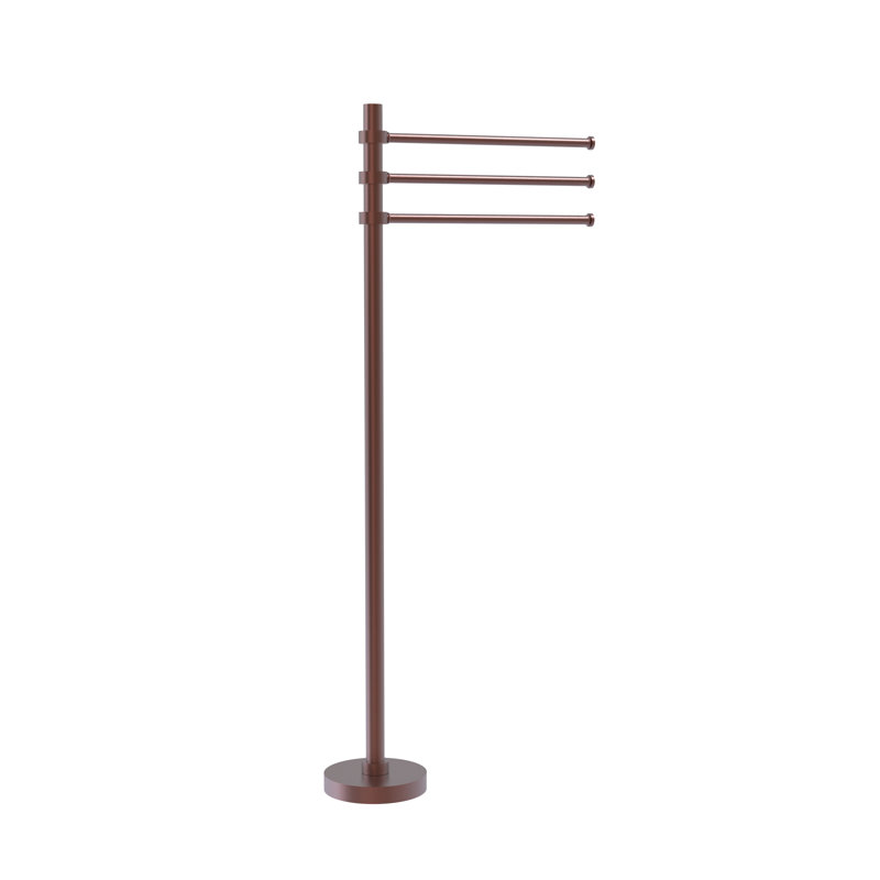 Porte-serviettes sur pied Gober, Cuivre antique