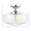 Tatem Glass Semi Flush Mount-1537268035