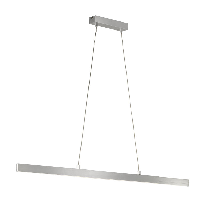 "SCHÖNER WOHNEN KOLLEKTION", Pendant lamp Stripe 1X LED 24,0 W Inkl., Matt , Aluminium Colours,Via Wall Switch In 3 Steps Dimmable, 860019