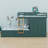 Wood Bunk Bed With Small Wardrobe And 2 Large 5 Small Storage Drawers-1168697477