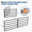 Ensemble de 2 tablettes de garage murales robustes de 2 pi x 6 pi, support de rangement pliant en métal, capacité de rangement de 1 600 lb