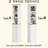 Tall Bathroom Linen Tower With Reversible Door, Freestanding Narrow Organizer, Open Shelves For Displaying Items, Adjustable Shelving Essentials White Storage Tight Corners, Quick Look,