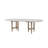 Dana Heights 5-Piece Expandable Round Dining Set with Ladder Back Chairs – Ocean Finish, 54"