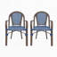 Chaise bistro d'extérieur (ensemble de 2)
