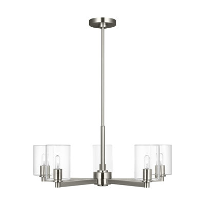 Fullton Dining Room Chandelier With Clear Shade