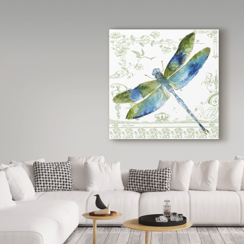 «Deagen» Dragonfly Bliss 8 », impression sur toile tendue, H 24 po x l 24 po x P 2 po