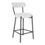 Andreana Upholstered Counter Stool with Metal Frame