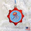 3'' Handmade Glass Holiday Shaped Ornament