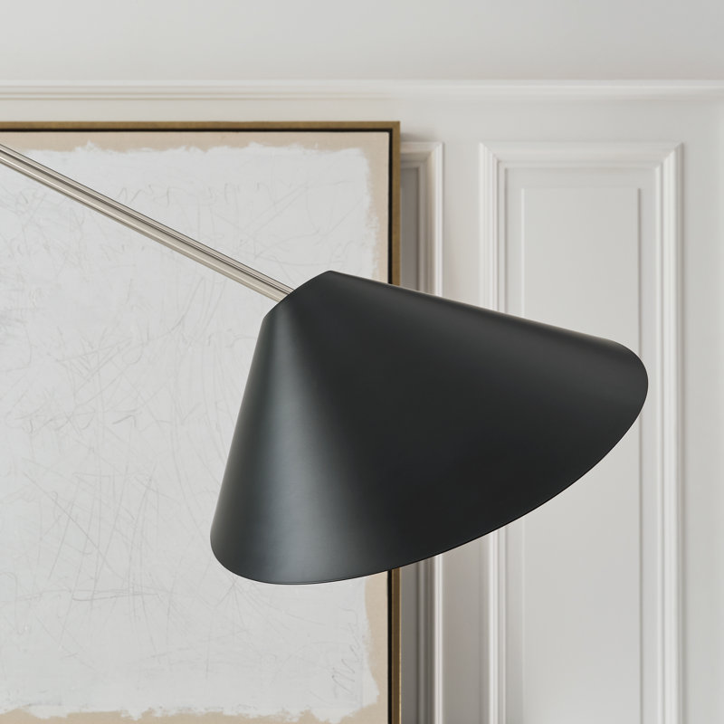 Lorna Arched Floor Lamp, Black