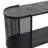 Sykesville Metal Mesh Side Panel 1 Shelf Console Table with Open Centre Storage