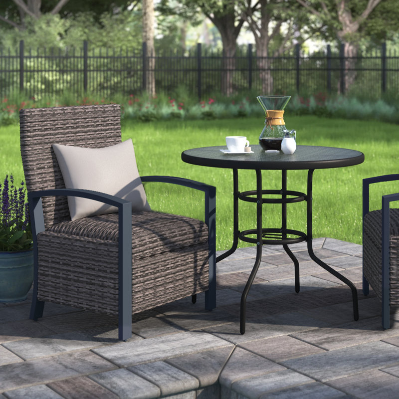 Chaise de patio avec coussin Adasha