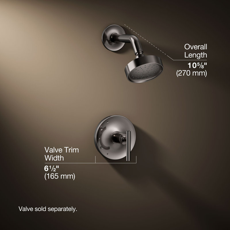 Purist Shower Trim, Vibrant Titanium, Lever Handle