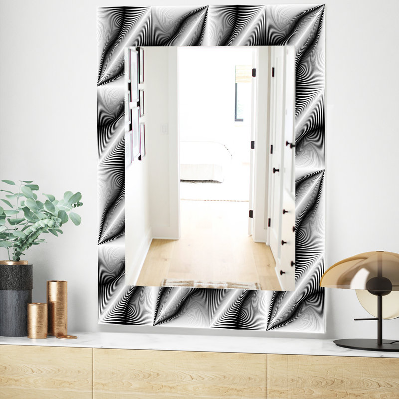 Miroir mural 28" scandinave, H 39,4 po x l 29,5 po