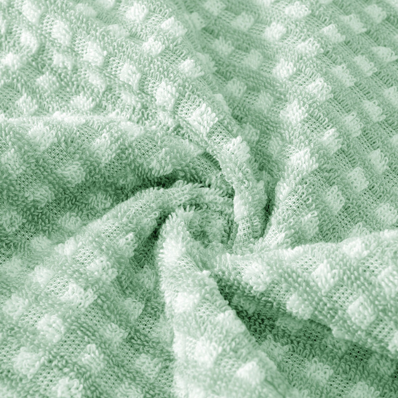 Cotton Plush Waffle Mulit-Size Set, Jade