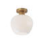 Single Light Frosted Glass Semi Flush Mount-2009086686-2009086683