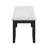 Elegant Upholstered Dining Bench With Gray Upholstery And Black Legs For Bedroom Living Room Grey Fabric Area