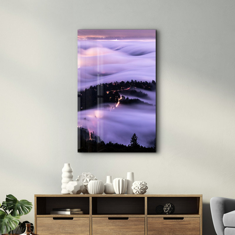 Peinture élégante en verre trempé de 27,6 po x 43,3 po | 100% verre trempé, épaisseur: 0,16 pouce | Œuvre imprimée UV, parfaite pour la décoration intérieure et les intérieurs modernes, des visuels époustouflants pour toute pièce