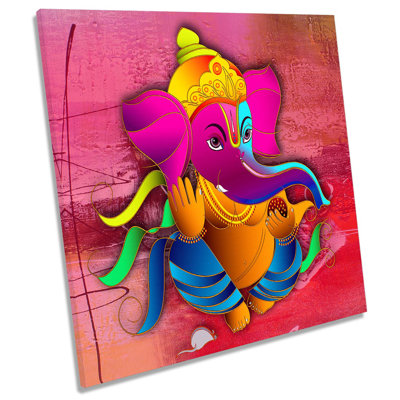 Ganesha Indian - Wrapped Canvas Print