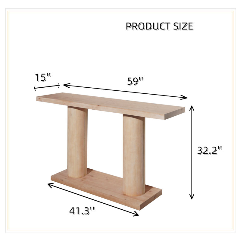 Console en bois 59 po