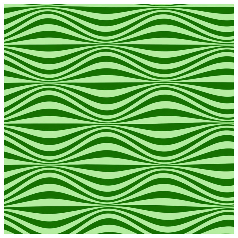 Green Wavy Lines Comforter, Twin Extra Long