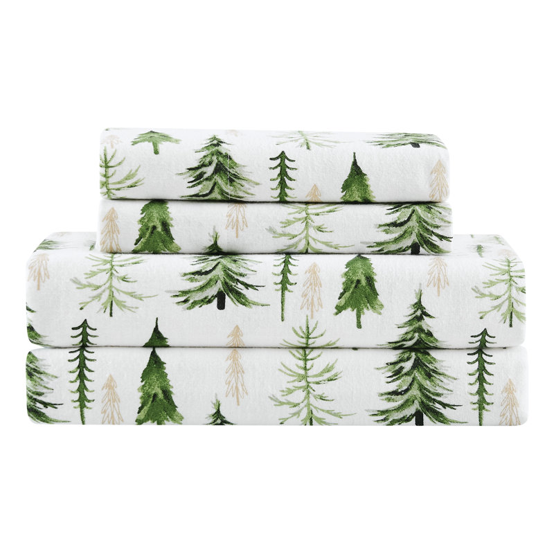 Truly Soft Trees 100% Cotton Guest Room Sheet Set Case Pack, Queen Sheet Set with 2 Pillowcases