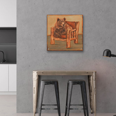 «Lodge Friends 2» par Ethan Harper, art mural en verre acrylique
