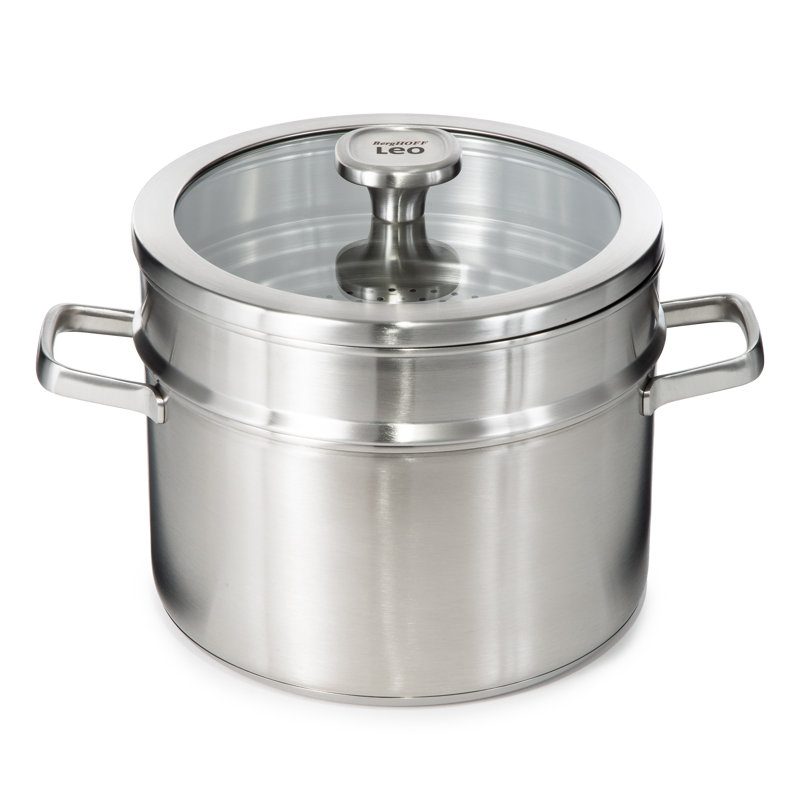 Ensemble de cuiseur à vapeur en acier inoxydable 18/10 3 pièces BergHOFF Leo Graphite