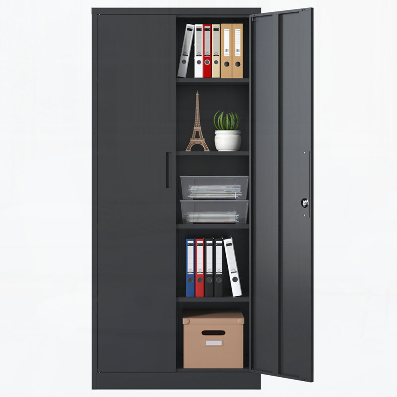 72"H Metal Garage Storage Cabinet,Steel Locking Cabinet with Doors and 4 Shelves, Tall Cabinets for Garage Storage Systems Lockable File Cabinet for Home Office