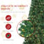 Arbre de Noël artificiel pin vert 7 pi avec 400 lumières