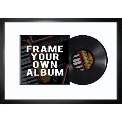 Cadre pour album vinyle sur fond blanc