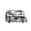Porte-serviette plat Scroll Deco