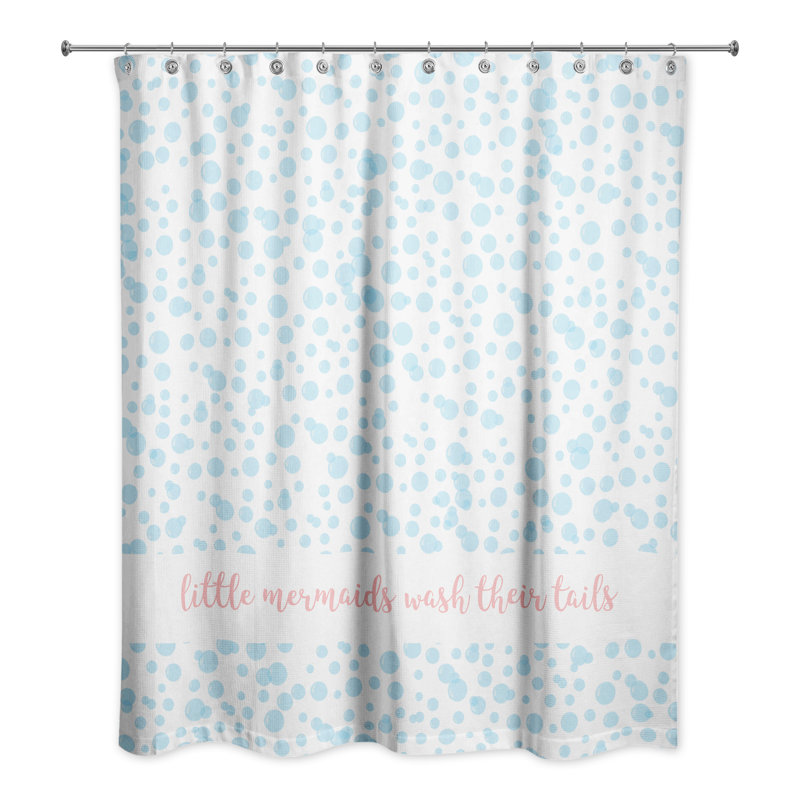 Rideau de douche simple à laver allia bubbles Jace