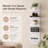 5-Tier Floating Wall Storage Display Shelf（white）-1982147952
