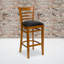 Tabouret de bar en bois à dossier vertical Prompton-535825793-535825794