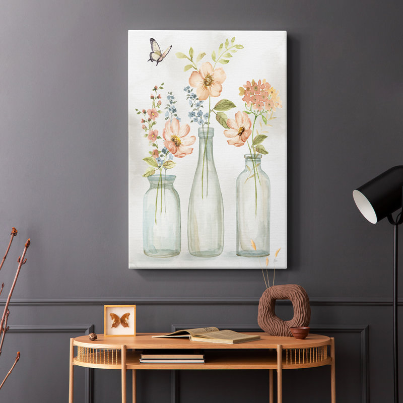 Summer Trio I -Galery Enveloppé Cavas, H 12 po x l 8 po