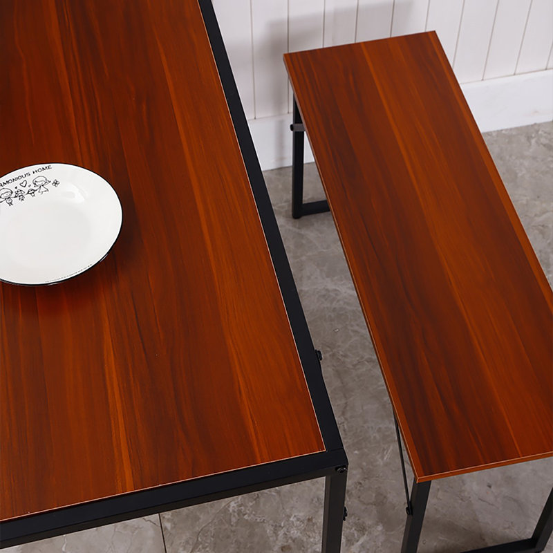 4 - Person Dining Set, Brown, Brown/Black