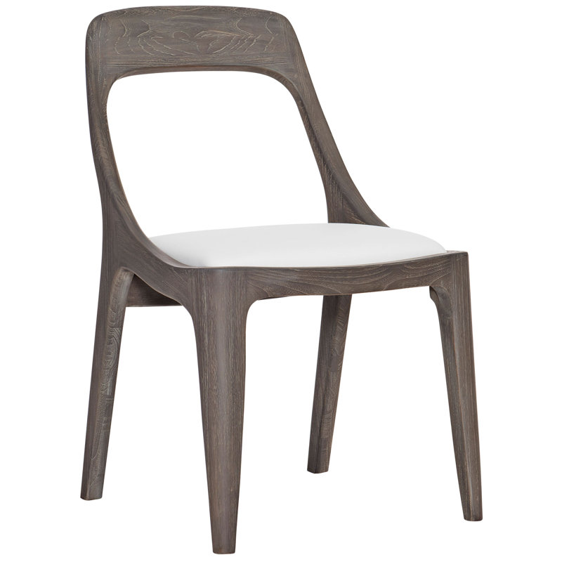 Corfu Outdoor Dining Side Chair, White Vinyl 6503-000
