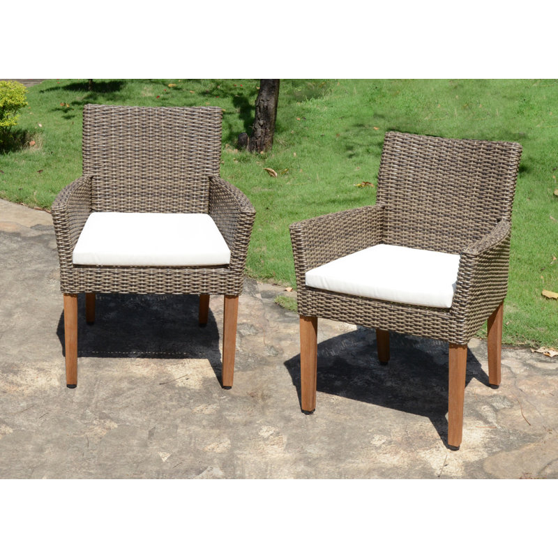 Patio Dining Armchair with Cushion