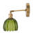 Cliona Vintage Floral Glass Armed Wall Sconce