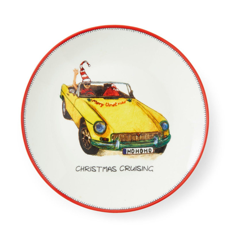 6" Doodles Tidbit Plates, Set of 4