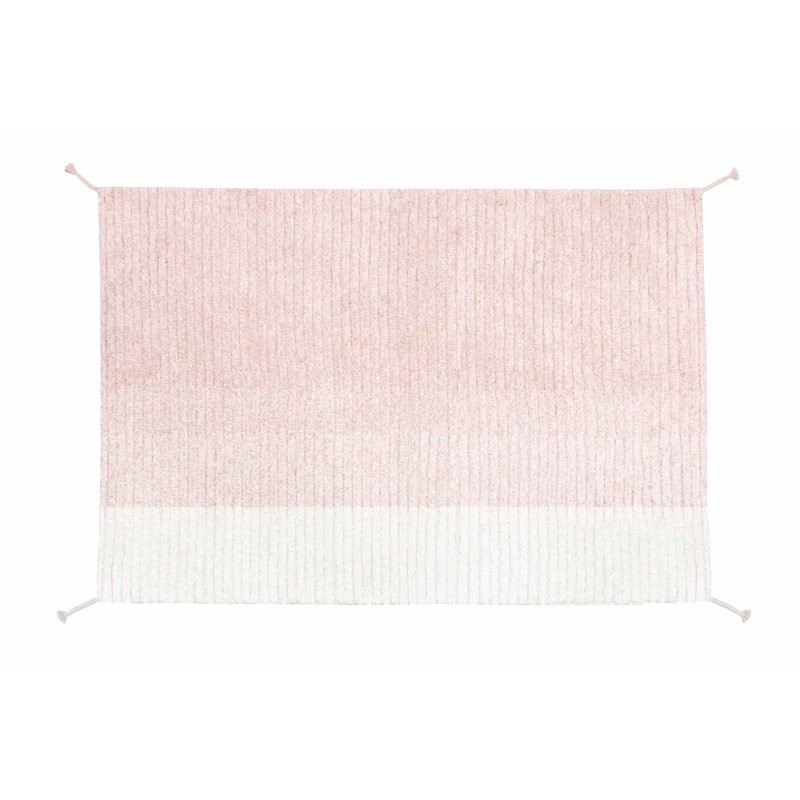 Tapis réversible lavable Gelato rose, Rectangle 4 pi x 5 pi 3 po