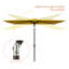 Parasol de marché rectangulaire 10' x 6,5'-107283050
