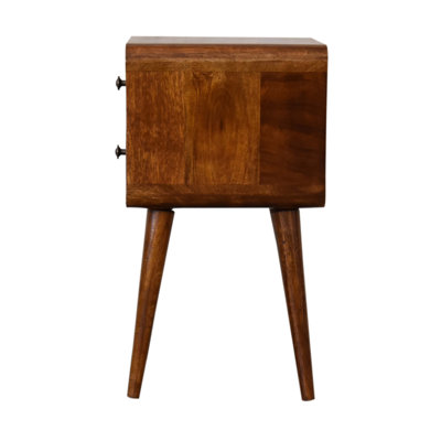 Bracey 76.2cm W Solid Wood Bedside Table