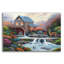 Lark Manor ™ «A visit to the Waterwheel» par John Zaccheo, art mural en verre acrylique-204112005