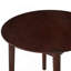 Table ronde en noyer, entièrement en bois massif, pouvant accueillir de 2 à 4 personnes, d'un diamètre de 31,5 pouces-726087710