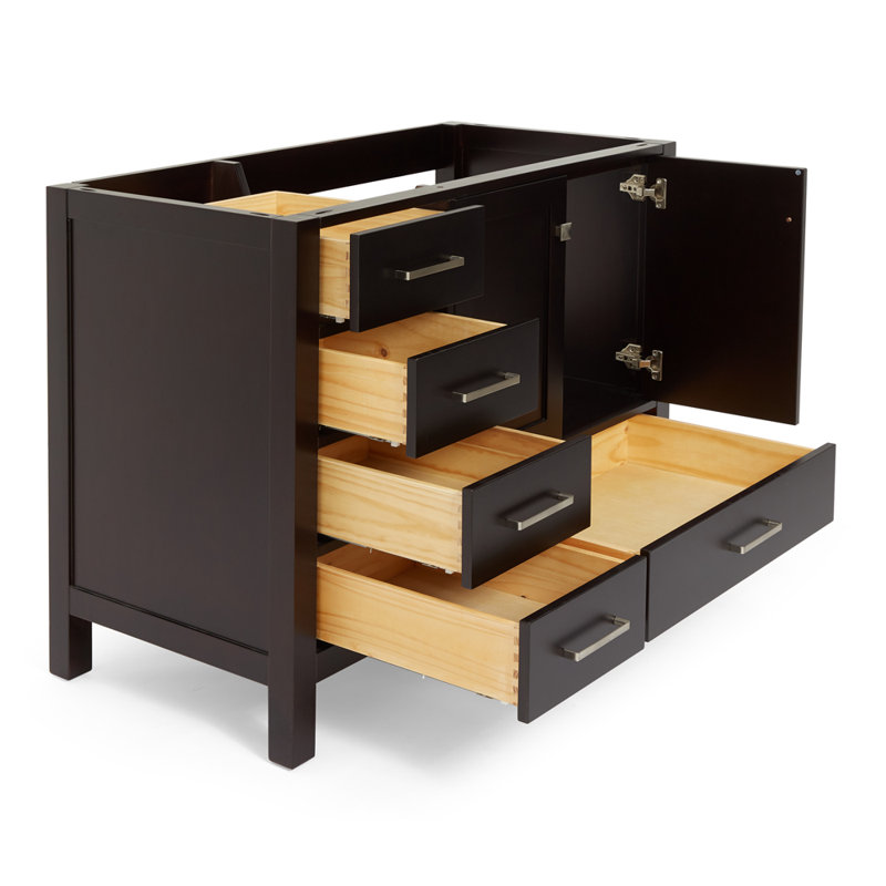 Base de meuble-lavabo simple Panchuri, Espresso