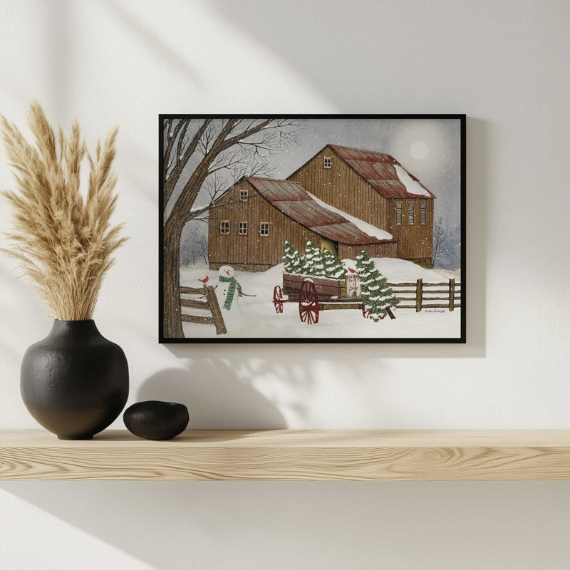«Uncle Bob's Tree Farm» par Linda Spivey, reproduction d'art, L 24 po x H 18 po, Blanc, Impression encadrée