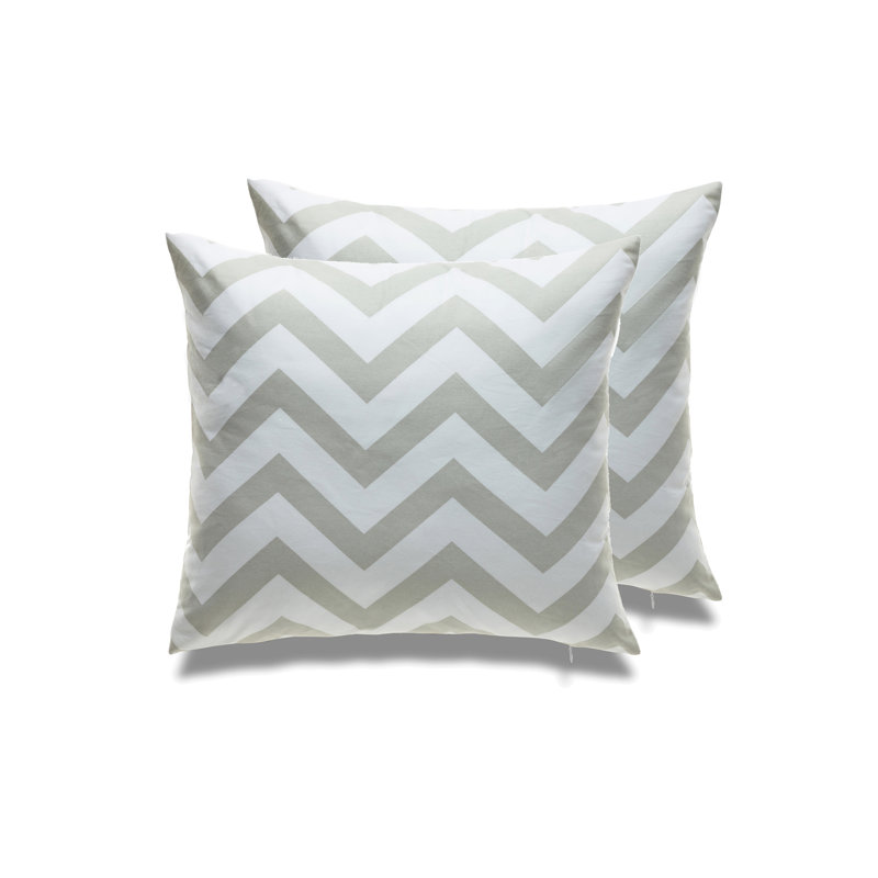 Ensemble de 2 coussins décoratifs Los Angeles, Chevron beige