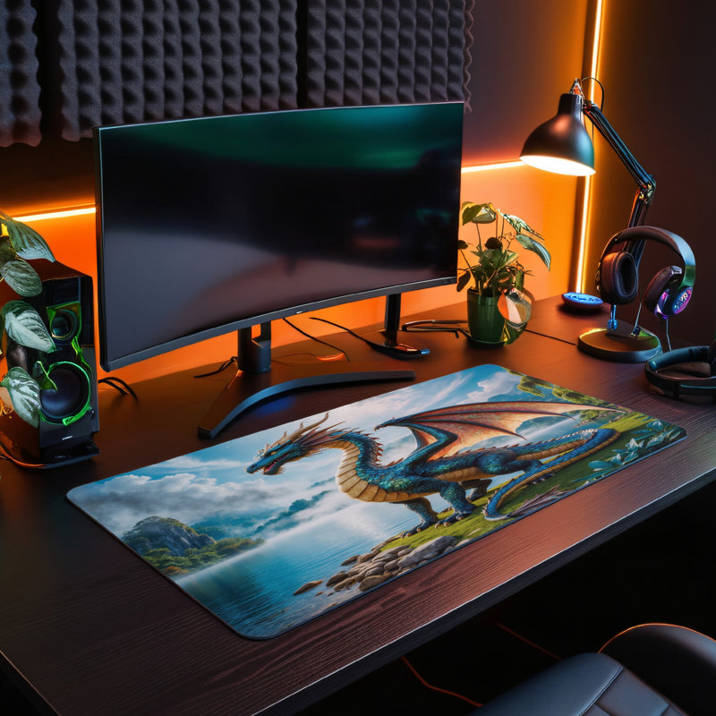 Polyester Desk Pad, 23.6x13.8